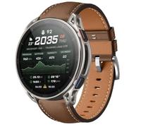 QJONSIU Strap Compatible with Amazfit Cheetah 2 Ultra, Breathable Soft Leather Watch Replacement Band, Tang Buckle Design-Brown