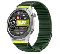 QJONSIU Strap Compatible with Amazfit Cheetah, Flexible Breathable Nylon Sport Replacement Band for All-Day Daily Use-Green