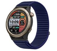 QJONSIU Strap Compatible with Amazfit Cheetah Pro, Flexible Breathable Nylon Sport Replacement Band for All-Day Daily Use-Blue