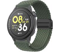 QJONSIU Strap Compatible with Coros Pace 3, Soft Breathable Braided Nylon Replacement Band with Strong Magnetic Buckle-green