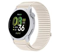QJONSIU Strap Compatible with Coros Pace 4, Flexible Breathable Nylon Sport Replacement Band for All-Day Daily Use-White