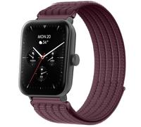 QJONSIU Strap Compatible with Hama Smartwatch 6010, Soft Breathable Sturdy Nylon Adjustable Replacement Band-purple