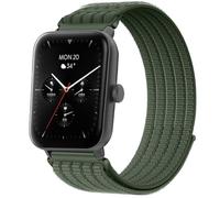 QJONSIU Strap Compatible with Hama Smartwatch 6010, Soft Breathable Sturdy Nylon Adjustable Replacement Band-green