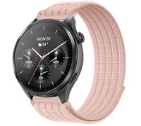 QJONSIU Strap Compatible with Hama Smartwatch 9000, Soft Breathable Sturdy Nylon Adjustable Replacement Band-pink