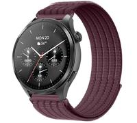 QJONSIU Strap Compatible with Hama Smartwatch 9000, Soft Breathable Sturdy Nylon Adjustable Replacement Band-purple