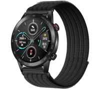 QJONSIU Strap Compatible with Honor Magic Watch 2 Pro 46mm, Soft Breathable Sturdy Nylon Adjustable Replacement Band-black