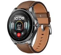 QJONSIU Strap Compatible with Huawei Watch Buds 2, Breathable Soft Leather Watch Replacement Band, Tang Buckle Design-Brown
