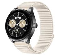 QJONSIU Strap Compatible with Huawei Watch Buds, Flexible Breathable Nylon Sport Replacement Band for All-Day Daily Use-White
