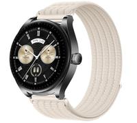 QJONSIU Strap Compatible with Huawei Watch Buds, Soft Breathable Sturdy Nylon Adjustable Replacement Band-white