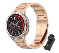 QJONSIU Strap Compatible with KOSPET Tank T3 Ultra 2, Stainless Steel Metal Replacement Band, Waterproof Adjustable-RG
