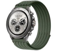 QJONSIU Strap Compatible with Mibro Watch GS Explorer S, Soft Breathable Sturdy Nylon Adjustable Replacement Band-green