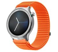 QJONSIU Strap Compatible with Motorola Moto Watch 2026, Flexible Breathable Nylon Sport Replacement Band for All-Day Daily Use-Orange