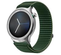 QJONSIU Strap Compatible with Motorola Moto Watch 2026, Flexible Breathable Nylon Sport Replacement Band for All-Day Daily Use-Green