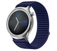 QJONSIU Strap Compatible with Motorola Moto Watch 2026, Flexible Breathable Nylon Sport Replacement Band for All-Day Daily Use-Blue