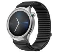QJONSIU Strap Compatible with Motorola Moto Watch 2026, Flexible Breathable Nylon Sport Replacement Band for All-Day Daily Use-Black