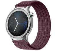 QJONSIU Strap Compatible with Motorola Moto Watch 2026, Soft Breathable Sturdy Nylon Adjustable Replacement Band-purple