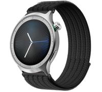 QJONSIU Strap Compatible with Motorola Moto Watch 2026, Soft Breathable Sturdy Nylon Adjustable Replacement Band-black
