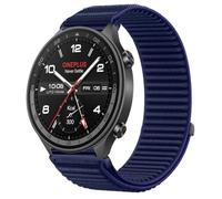 QJONSIU Strap Compatible with OnePlus Watch 2R, Flexible Breathable Nylon Sport Replacement Band for All-Day Daily Use-Blue