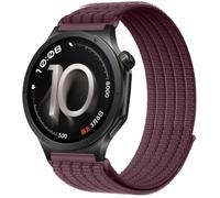 QJONSIU Strap Compatible with OnePlus Watch 4, Soft Breathable Sturdy Nylon Adjustable Replacement Band-purple