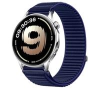 QJONSIU Strap Compatible with OnePlus Watch Lite, Flexible Breathable Nylon Sport Replacement Band for All-Day Daily Use-Blue
