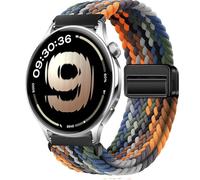 QJONSIU Strap Compatible with OnePlus Watch Lite, Soft Breathable Braided Nylon Replacement Band with Strong Magnetic Buckle-Colourful