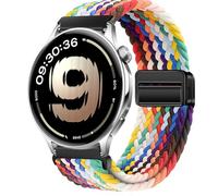 QJONSIU Strap Compatible with OnePlus Watch Lite, Soft Breathable Braided Nylon Replacement Band with Strong Magnetic Buckle-Colourful