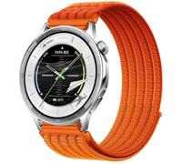 QJONSIU Strap Compatible with OPPO Watch S, Soft Breathable Sturdy Nylon Adjustable Replacement Band-orange