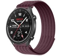 QJONSIU Strap Compatible with OPPO Watch Sport, Soft Breathable Sturdy Nylon Adjustable Replacement Band-purple