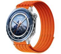 QJONSIU Strap Compatible with OPPO Watch X2, Soft Breathable Sturdy Nylon Adjustable Replacement Band-orange