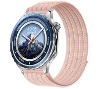 QJONSIU Strap Compatible with OPPO Watch X2, Soft Breathable Sturdy Nylon Adjustable Replacement Band-pink