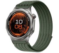 QJONSIU Strap Compatible with OPPO Watch X3, Soft Breathable Sturdy Nylon Adjustable Replacement Band-green