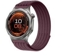 QJONSIU Strap Compatible with OPPO Watch X3, Soft Breathable Sturdy Nylon Adjustable Replacement Band-purple