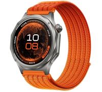 QJONSIU Strap Compatible with OPPO Watch X3, Soft Breathable Sturdy Nylon Adjustable Replacement Band-orange
