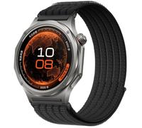 QJONSIU Strap Compatible with OPPO Watch X3, Soft Breathable Sturdy Nylon Adjustable Replacement Band-black