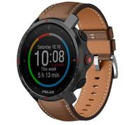 QJONSIU Strap Compatible with Polar-GRIT X, Breathable Soft Leather Watch Replacement Band, Tang Buckle Design
