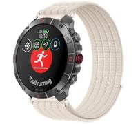 QJONSIU Strap Compatible with Polar Grit X2 Pro Titan, Soft Breathable Sturdy Nylon Adjustable Replacement Band-white