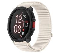 QJONSIU Strap Compatible with Polar Street X, Flexible Breathable Nylon Sport Replacement Band for All-Day Daily Use-White