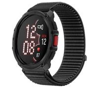 QJONSIU Strap Compatible with Polar Street X, Flexible Breathable Nylon Sport Replacement Band for All-Day Daily Use-Black