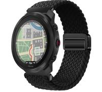 QJONSIU Strap Compatible with Polar Vantage M3, Soft Breathable Braided Nylon Replacement Band with Strong Magnetic Buckle-black