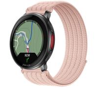 QJONSIU Strap Compatible with Polar Vantage V3, Soft Breathable Sturdy Nylon Adjustable Replacement Band-pink