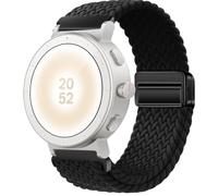 QJONSIU Strap Compatible with Realme Watch S5, Soft Breathable Braided Nylon Replacement Band with Strong Magnetic Buckle