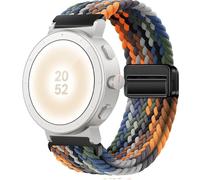 QJONSIU Strap Compatible with Realme Watch S5, Soft Breathable Braided Nylon Replacement Band with Strong Magnetic Buckle