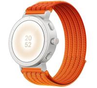 QJONSIU Strap Compatible with Realme Watch S5, Soft Breathable Sturdy Nylon Adjustable Replacement Band-orange