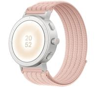 QJONSIU Strap Compatible with Realme Watch S5, Soft Breathable Sturdy Nylon Adjustable Replacement Band-pink