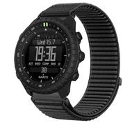 QJONSIU Strap Compatible with Suunto Core 2, Flexible Breathable Nylon Sport Replacement Band for All-Day Daily Use-Black