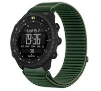 QJONSIU Strap Compatible with Suunto Core 2, Flexible Breathable Nylon Sport Replacement Band for All-Day Daily Use-Green