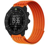 QJONSIU Strap Compatible with Suunto Core 2, Soft Breathable Sturdy Nylon Adjustable Replacement Band-orange
