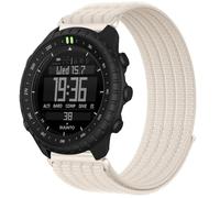 QJONSIU Strap Compatible with Suunto Core 2, Soft Breathable Sturdy Nylon Adjustable Replacement Band-white