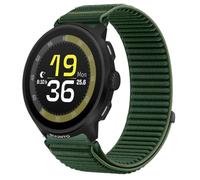 QJONSIU Strap Compatible with Suunto Run, Flexible Breathable Nylon Sport Replacement Band for All-Day Daily Use-Green