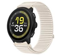 QJONSIU Strap Compatible with Suunto Run, Flexible Breathable Nylon Sport Replacement Band for All-Day Daily Use-White